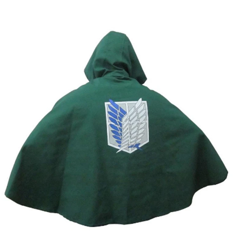 Аниме атака на Титанов Косплей костюмы Крылья Свободы Плащ Микаса Акерман Эрена