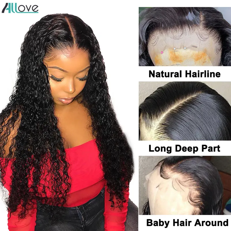 ALLove кудрявые натуральные пучки волос бразильские плетение не Remy волосы для