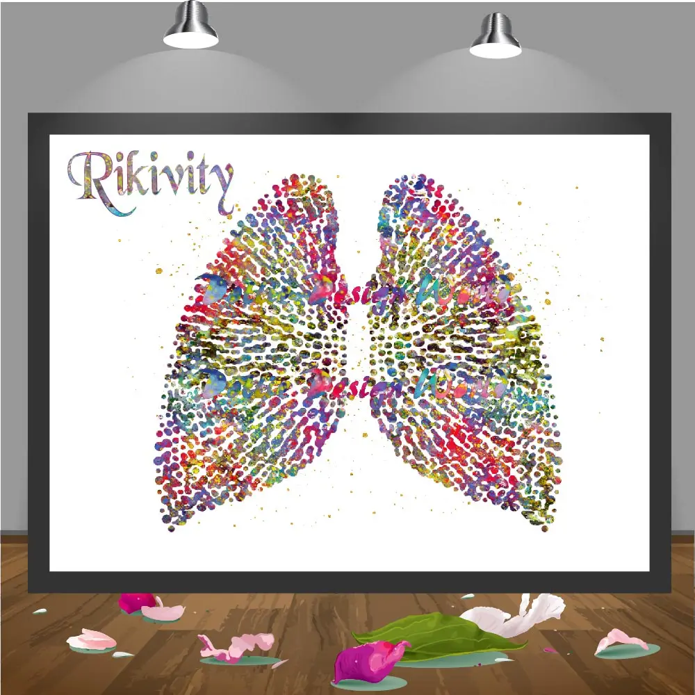 Rikivity человека анатомический плакат печать холст картина медицинские