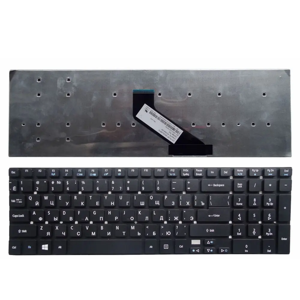 YALUZU Новая русская клавиатура для Packard bell easynote p5ws0 p5ws5 p7ys5 RU Клавиатура для ноутбука черная - Цвет: Черный