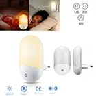 2 шт., индукционный светодиодный ночсветильник с вилкой Стандарта США, ЕС, Великобритании