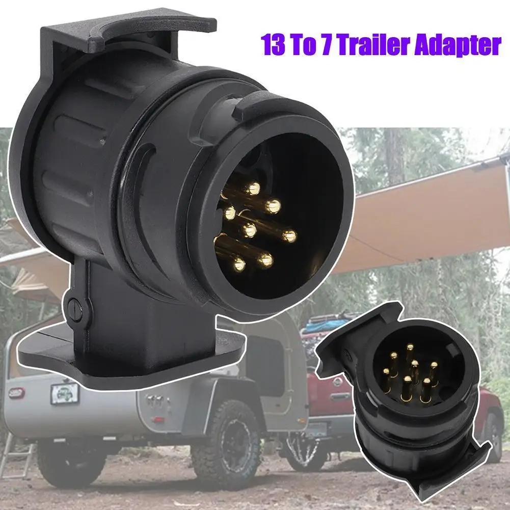 

13 To 7 Pin Trailer Adapter Wiring Connector 12V Power Adapter Car Truck Electric Adapter Plug Towbar Towing Caravan Accessories