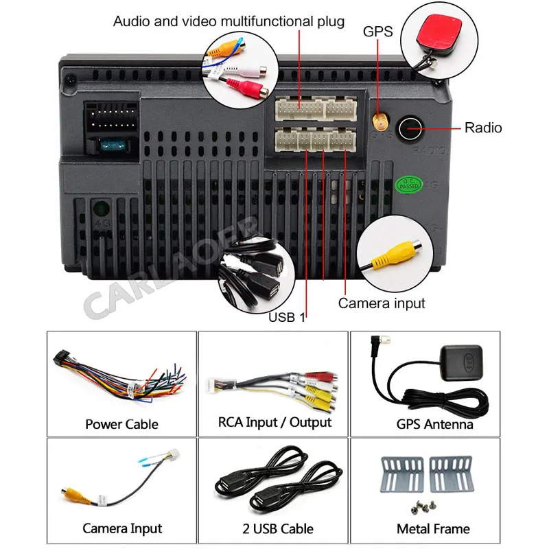 Автомобильное радио 2 Din Android GPS навигация автомобильное стерео 7 "Wifi Bluetooth RDS IPS DSP