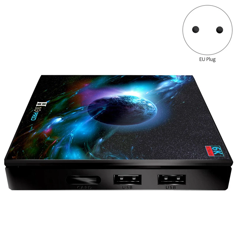 Приставка Смарт-ТВ H10 Pro Android 9 0 ТВ-приставка 2 4G 5G WiFi 6K медиаплеер (4 + 32 ГБ) |