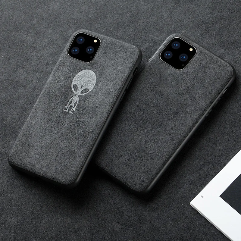 Роскошный замшевый кожаный чехол для телефона Apple iPhone 11 12 13 Mini Pro Max 6 6S 7 8 Plus X Xr Xs MAX с