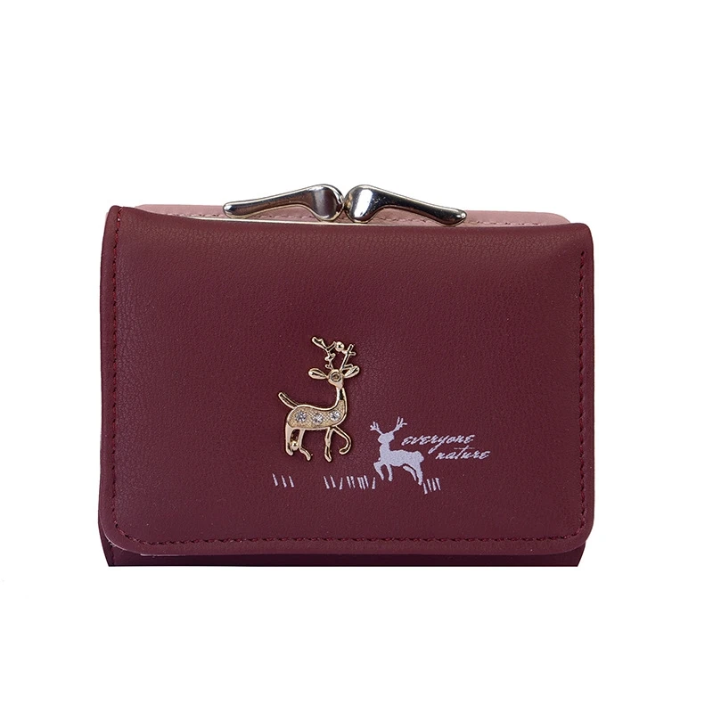 Женский короткий кошелек 2019 в Корейском стиле простой студенческий маленький с