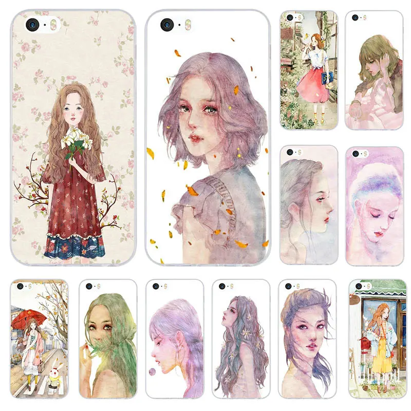 Для iphone 4 4S 5 5S 5C SE 6 6s 7 8 Plus X XR XS 11 Pro Max чехол из мягкого ТПУ для телефона s ручная