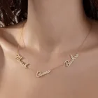 Женское Ожерелье из нержавеющей стали VishowCo, золотое ожерелье с подвеской с различными именами