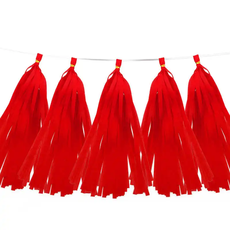 5pcs tassel 1 пакет 100 шт радужные цветные натуральные перья прозрачные bobo конфетти для воздушного шара аксессуары детские праздничные вечерние аранжировки - Цвет: 5pcs tassel