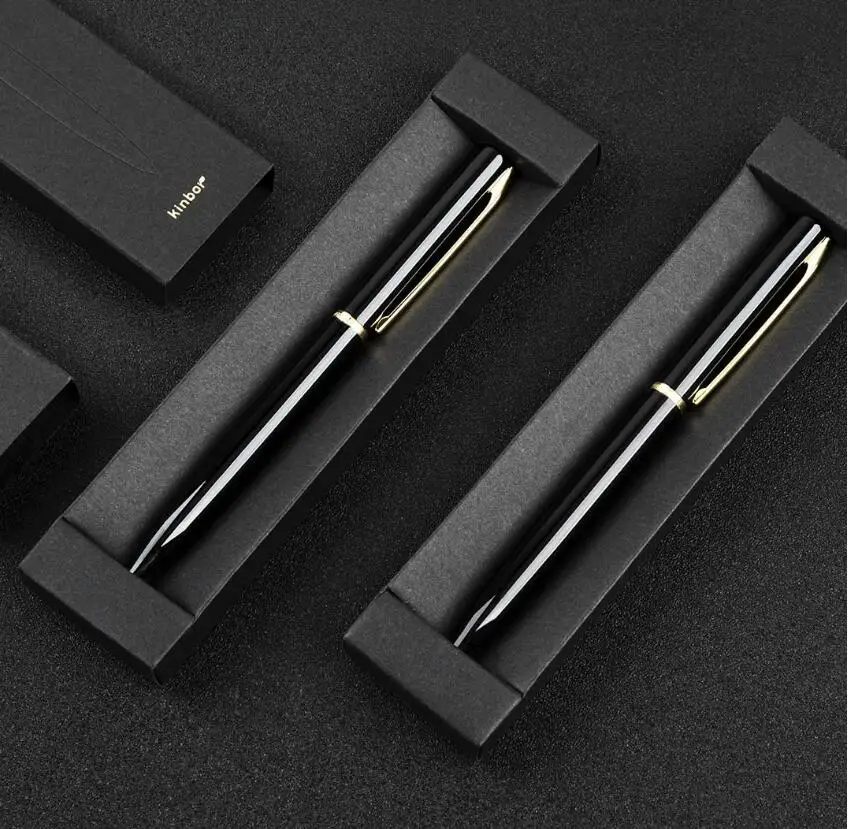 Xiaomi kinbt flow jinhua Signing Pen 0,5 мм пуля ручка слегка выкручивающаяся черная ручка для подписи гладкое письмо для офиса Schoo