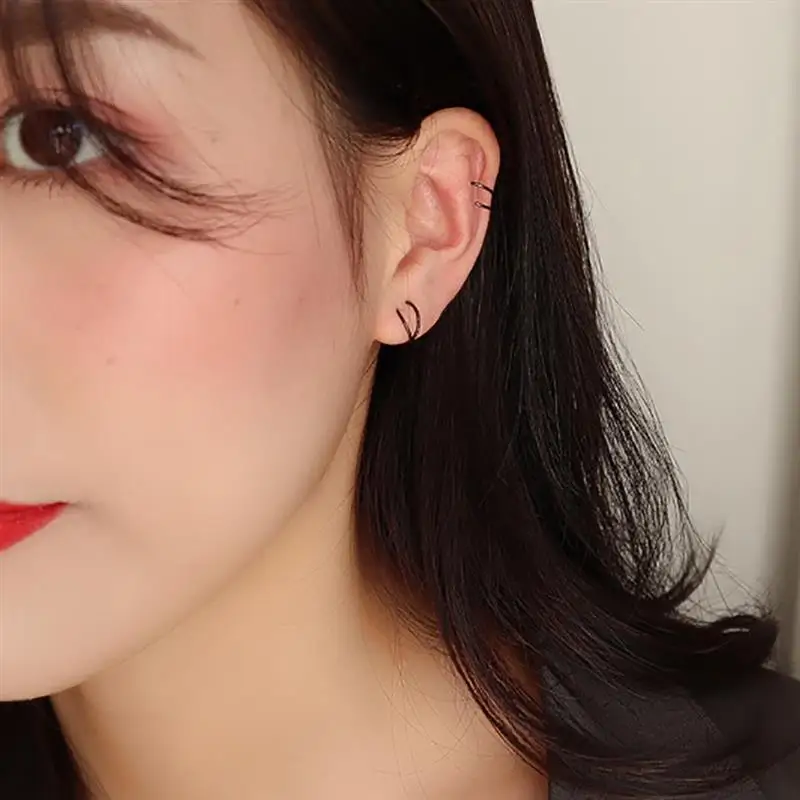 

6 Pairs Ear Cuffs Fashion Ear Clip On Cartilage Earrings Non Pierced Earrings Jewelry Accessories For Women Ladies