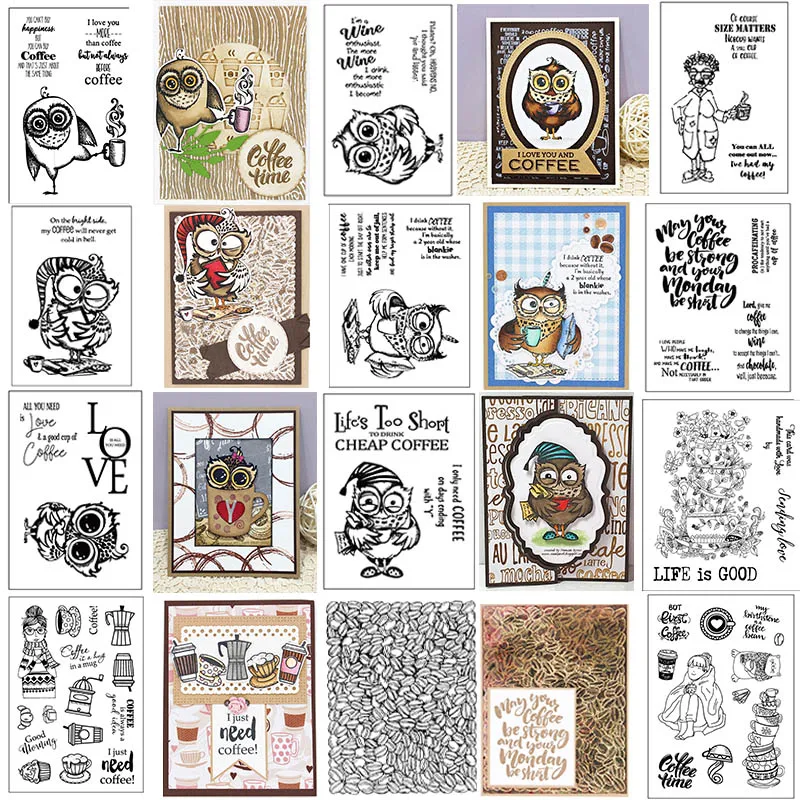 Кофейные кофейные чашки могут вам понравиться марки Совы и штампы Набор для DIY