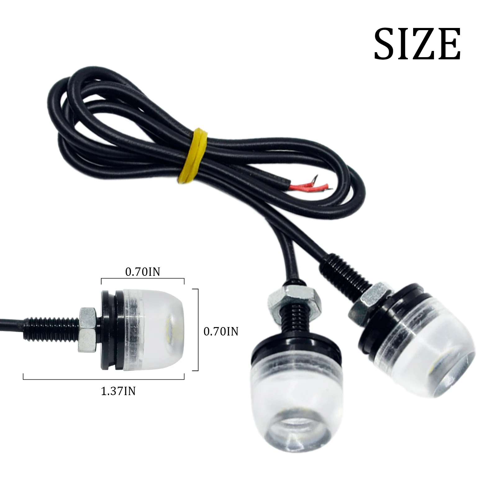 

2x9W 12V SMD LED Chip License Plate Light Bolt Screw Turn Signal Tail Light 5630 LED Number Plate Light Motorcycle Auto Car New