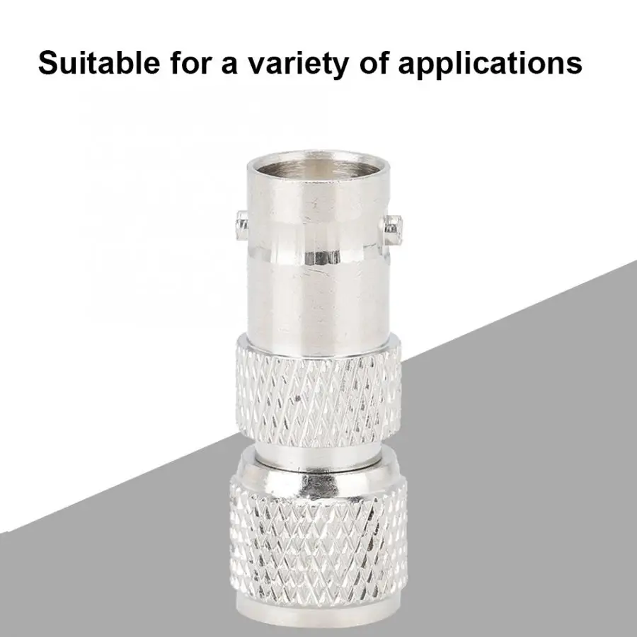 Соединитель 2 шт. коаксиальный адаптер никелированный латунный контактный