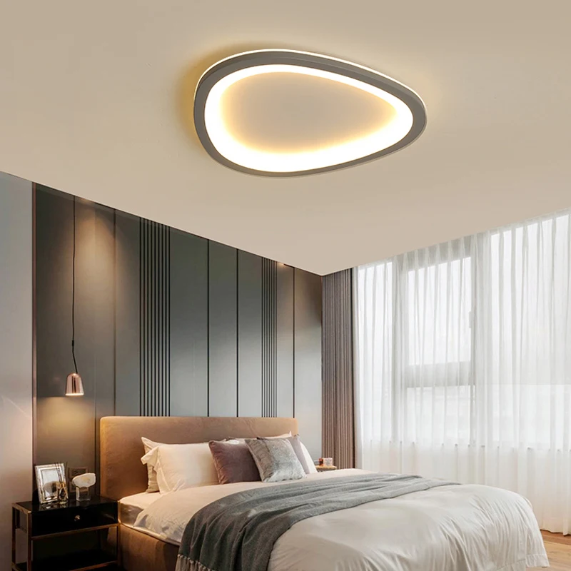 

Bedroom lamp ceiling lighting simple round ultra-thin modern study lamp Nordic style warm and romantic room lamp