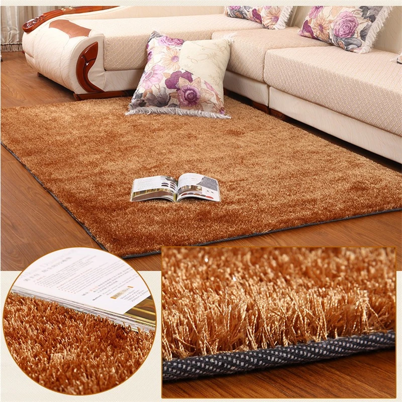 

Large Size Carpet Living Room Bedroom Antiskid Soft Shaggy Carpet Baby Nursery Rug Modern Carpet Rug Mat 5 Colors 1.2x1.7m J