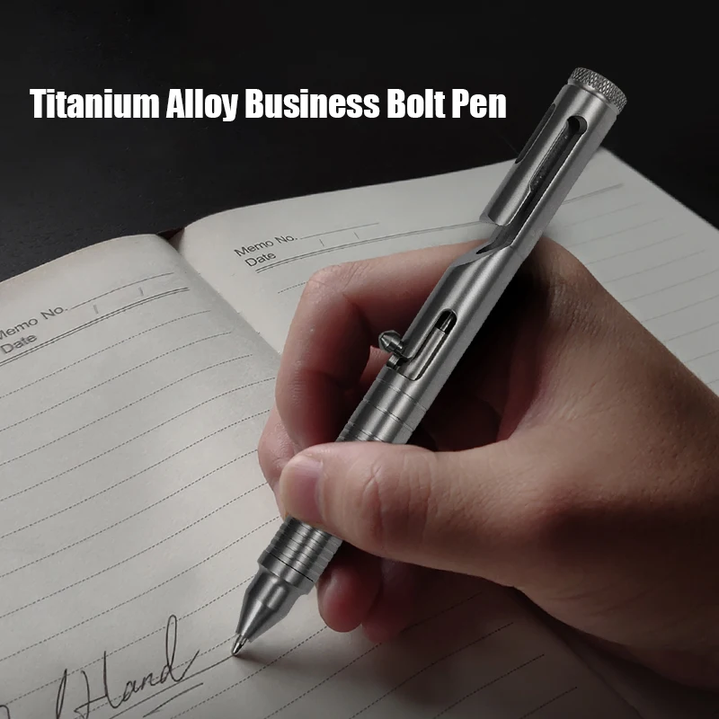 Jual Titanium Alloy Pena Taktis Baut Pen Portable Outdoor EDC Pena