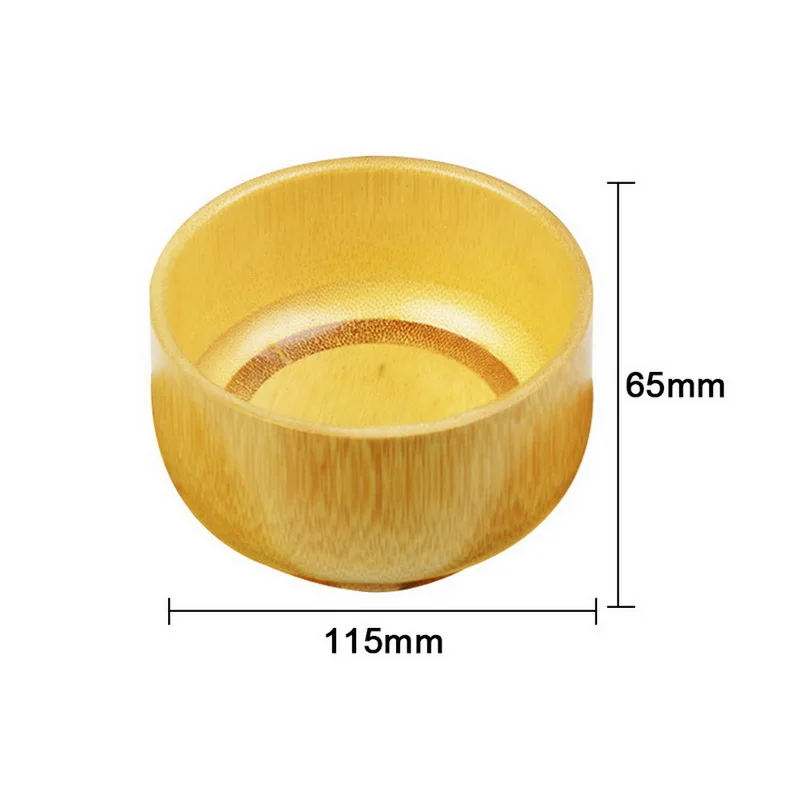 

Natural Healthy Bowl Spoon set Creative Bamboo or Coconut Shell Fruit Salad Noodle Rice Wooden bowl Tableware restaurant kitchen