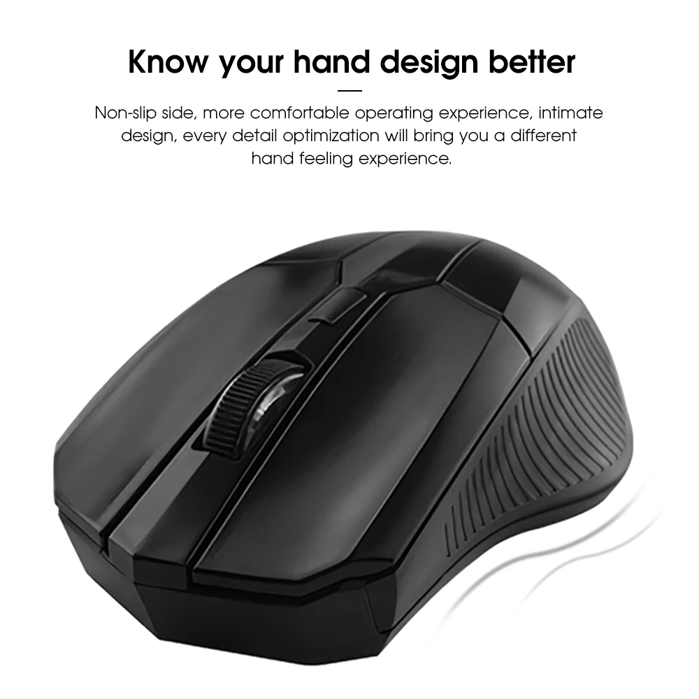 

Wireless Mouse Gamer 1600 DPI Silent Mouse With USB Receiver Optical Computer Mouse Opto-Electronic Mice For Laptop PC