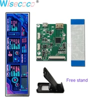 8 8 1920x480 stretched bar display ips lcd screen touch mipi controller board backlight adjust for raspberry pi aida64