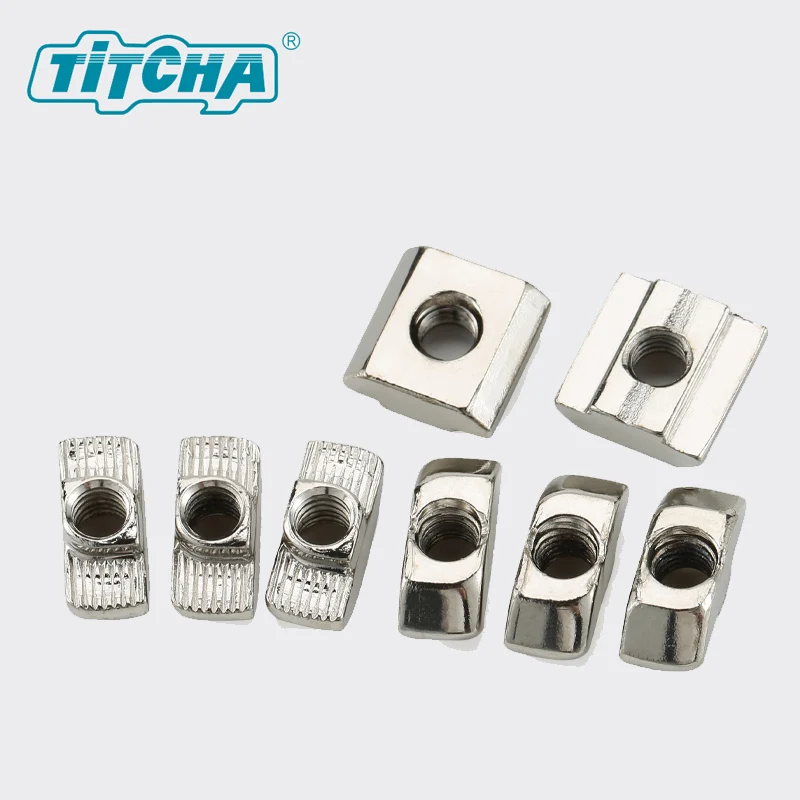 TITCHA алюминиевый профиль T Nut 20 30 40 45 Тип M3 M4 M5 M6 M8 полукруглая шаровая эластичная