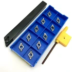 Держатель внешнего токарного инструмента SDNCN1010H07 SDNCN1212H07 SDNCN1616H07 SDNCN2020K07 + твердосплавная пластина DCMT070204 металлический токарный инструмент