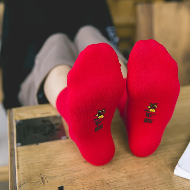 Носки мужские хлопковые в стиле Харадзюку индивидуальные повседневные