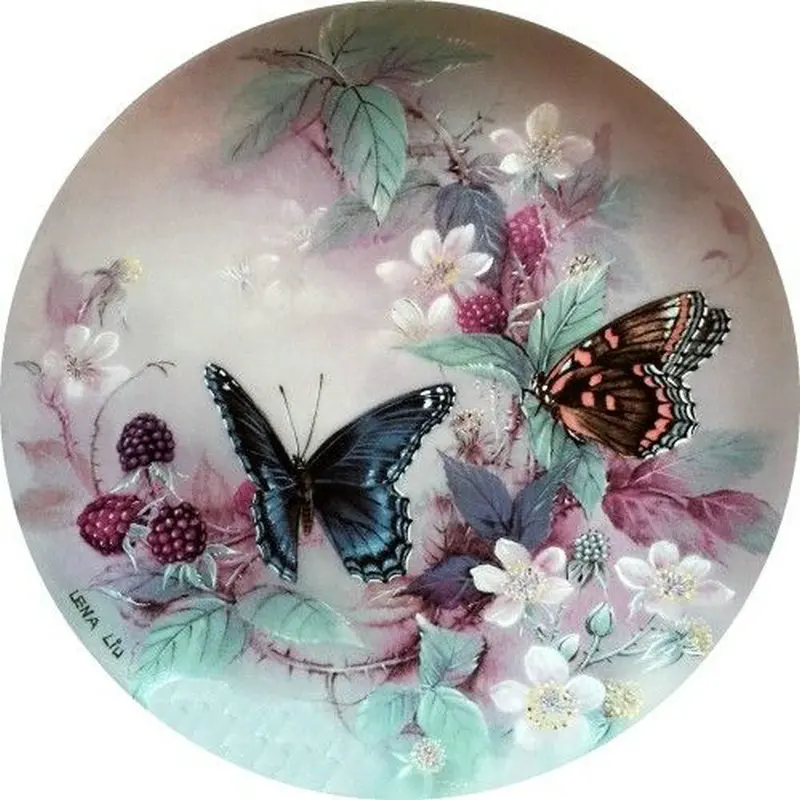 

NEW 5D DIY Butterfly Flowers Diamond Painting AB Round Square Drill Resin Icon Handicraft Patch Embroidered