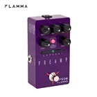 Цифровая педаль эффектов для гитары FLAMMA FS06 педаль предусилителя с 7 предустановленными моделями предустановленных слотов для сохранения, имитация встроенного шкафа