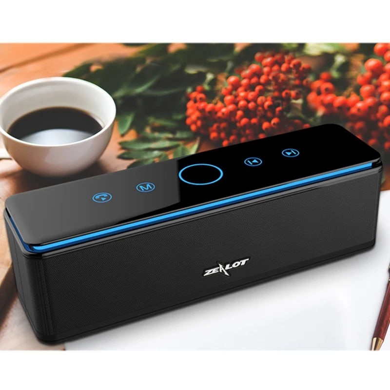 ABHU-ZEALOT S7 контакт управление Bluetooth динамик сабвуфер портативный маленький динамик открытый мобильный телефон беспроводной аудио 4 динамик s