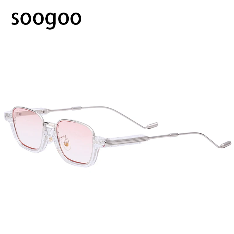 

Fashion Transparent Small Frame Square Sunglasses Women 2021 Anti-Blue Light Sun Glasses Men Luxury Brand Designer Glasses UV400
