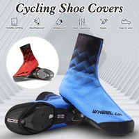 cycling shoe covers thermal fleece lined shoe cover waterproof overshoes for bike with reflective zipper outdoor shoe cover