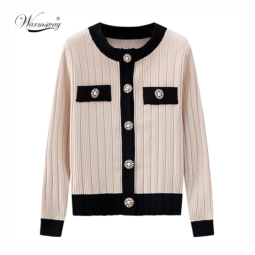 Модный женский подиумный кардиган элегантный толстый Топ новый весенне-осенний