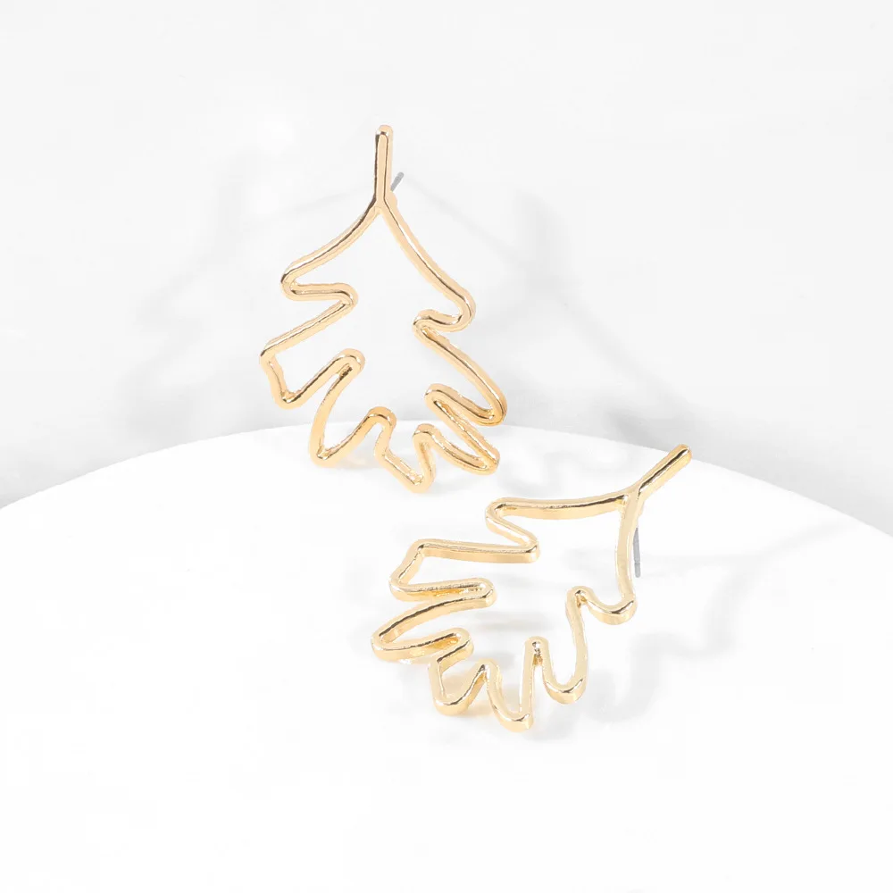 Простые серьги ожерелье наборы для женщин модные трендовые металлические