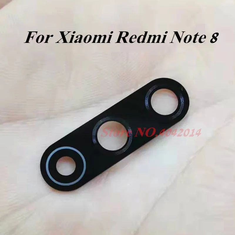 

100PCS Original Rear Back Camera Glass Lens Cover For Xiaomi Redmi Note 8 NT8 Glass Lens Replacement Parts With Stickers