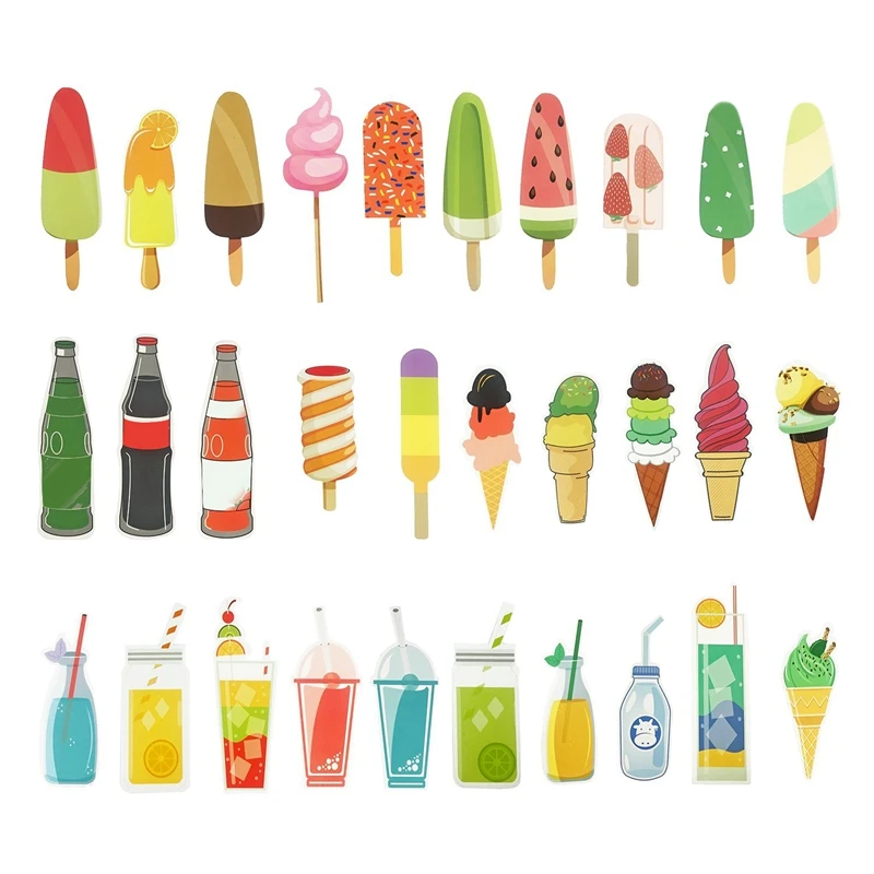 

Hand-Painted Style Design Bookmarks 30Pcs Sweet Summer