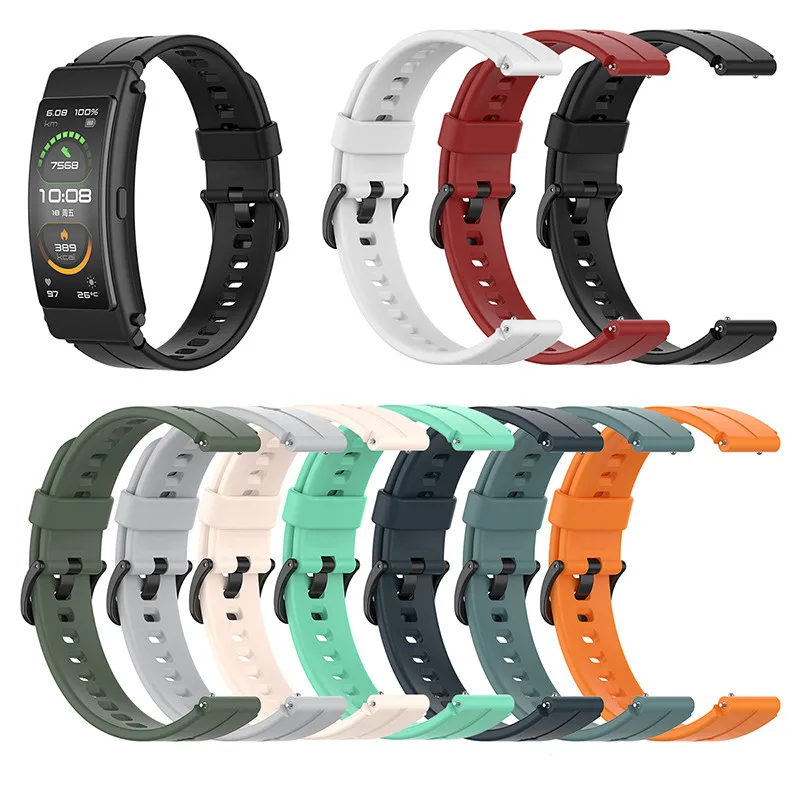 Ремешок силиконовый для Huawei TalkBand B6/B3 16 мм сменный спортивный браслет наручных