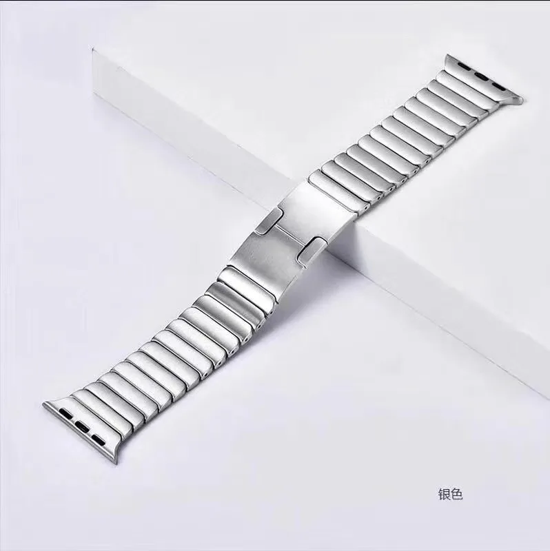 Ремешок из нержавеющей стали для Apple Watch браслет со звеньями 38 40 мм 42 44 мм ремешки для часов металлический ремешок для iwatch серии 5 4 3 2 1