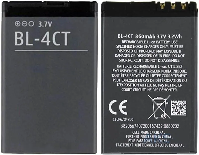Аккумуляторная батарея BL 4CT для телефона Nokia 5310 6700S 7230 7310 X3|Аккумуляторы мобильных