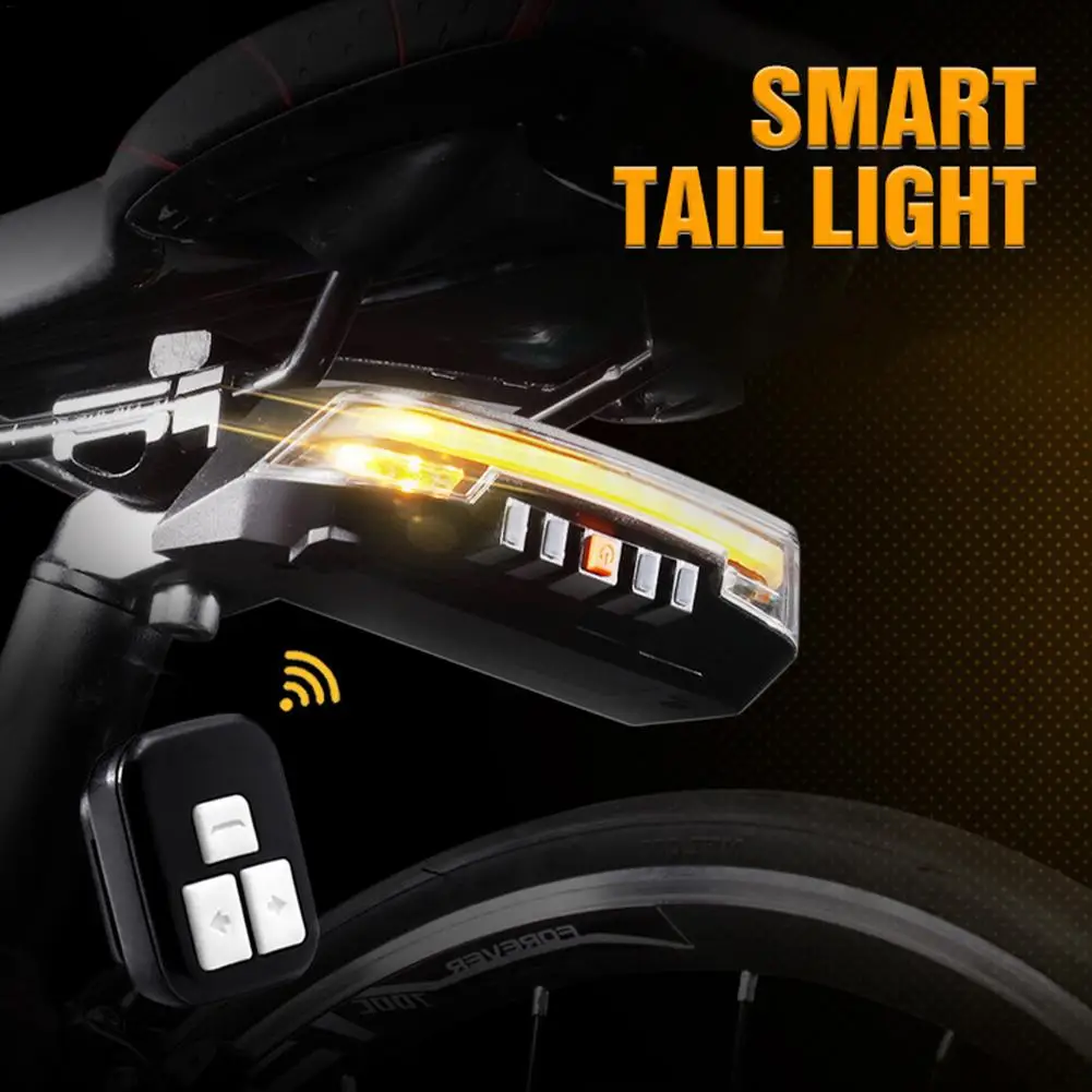 

2000mAh Smart USB Charge Bicycle Tail Rear Light Auto Wireless Remote Bike Taillight Intelligent Sensor Bike Brake Lights