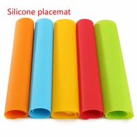 1pcs 30x40cm large multifuctional silicone drying mats heat insulation pot holder protector dish cups draining pad table rug p