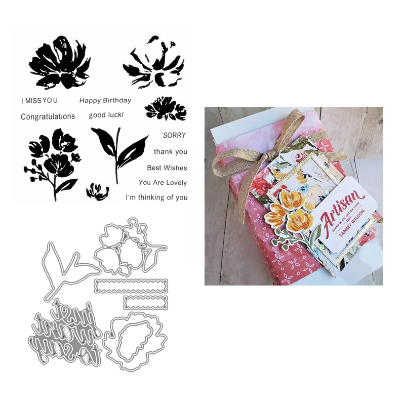 Новинка 2021 металлические штампы и прозрачные для скрапбукинга изготовления