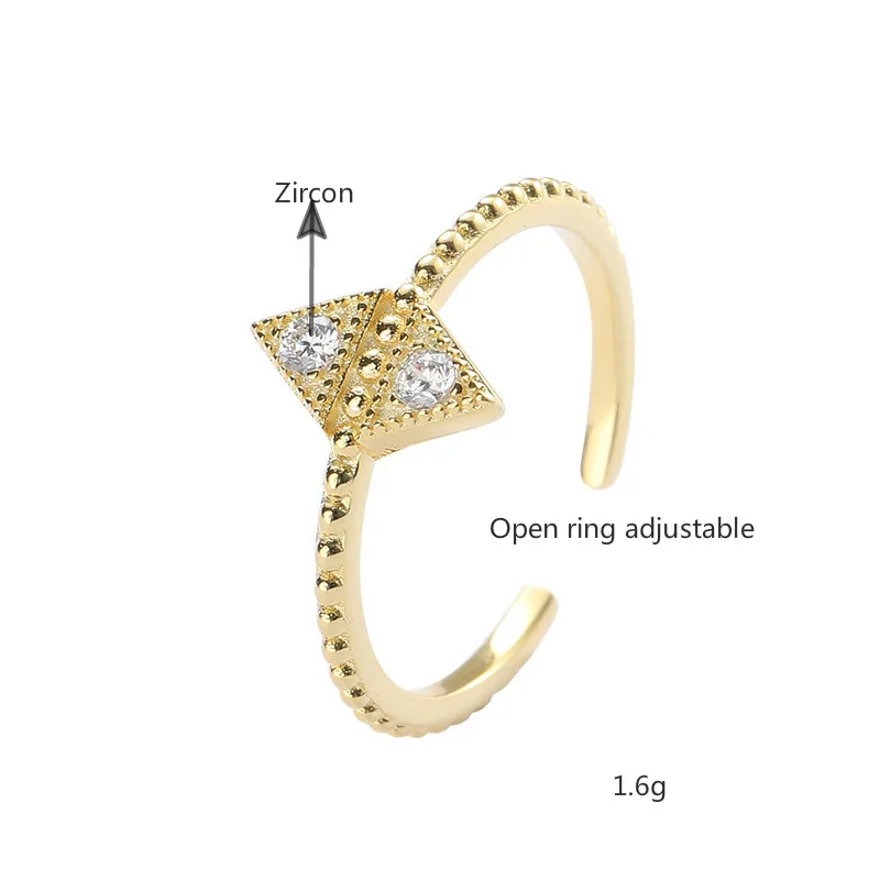 Flyleaf геометрическое искусственное золото реальное серебряное кольцо для женщин