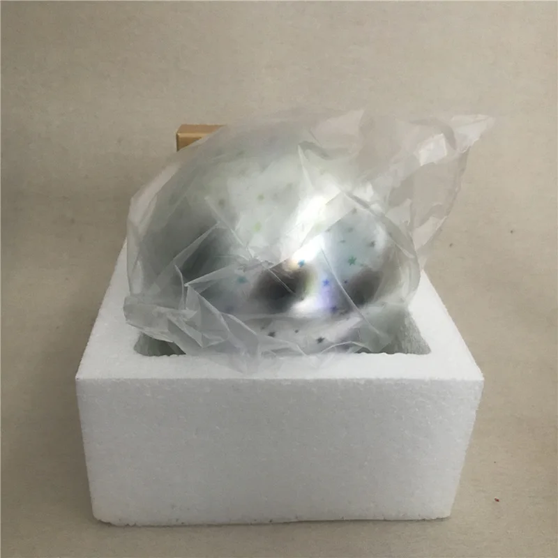 

3D Transparent Glass Ball Night Lights Magic Colorful Firework Light Solid Wood Base Festival Atmosphere Lamp