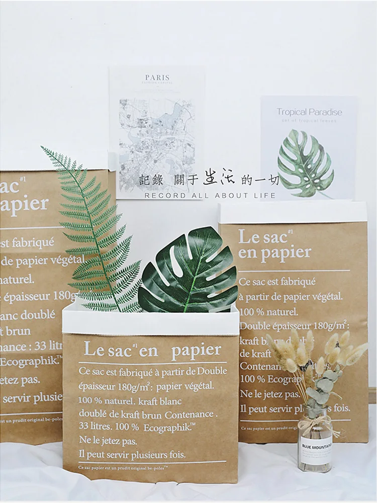 Фоны для фотосъемки декоративные реквизиты двухслойные плотные пакеты из крафт