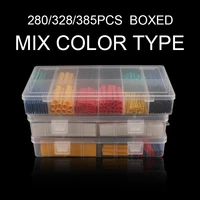 280328385pcsbox colorful polyolefin insulation heat shrink tubing tube wire cable sleeves set hot waterproof pipe sleeve