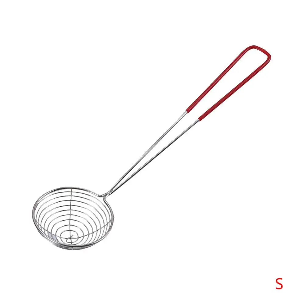 Красная ручка из нержавеющей стали жемчужный молочный чай дуршлаг горячий