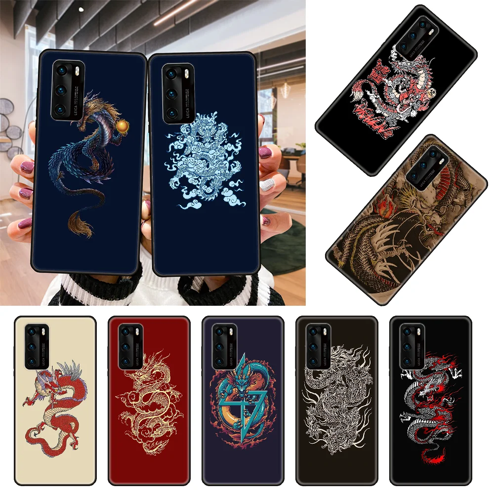 Чехол для телефона Huawei P40 P30 P20 P10 Lite P Smart Z Pro черный чехол Модный премиум дизайн
