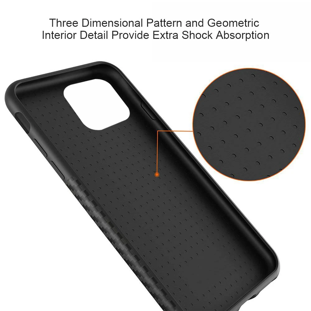 LAPOPNUT Carbon Fiber Lines Case for Iphone 11 Pro Xs Max Xr X 7 8 Plus 6 6s 5 5s SE Shockproof Slim Soft Silicone Bumper Cover |