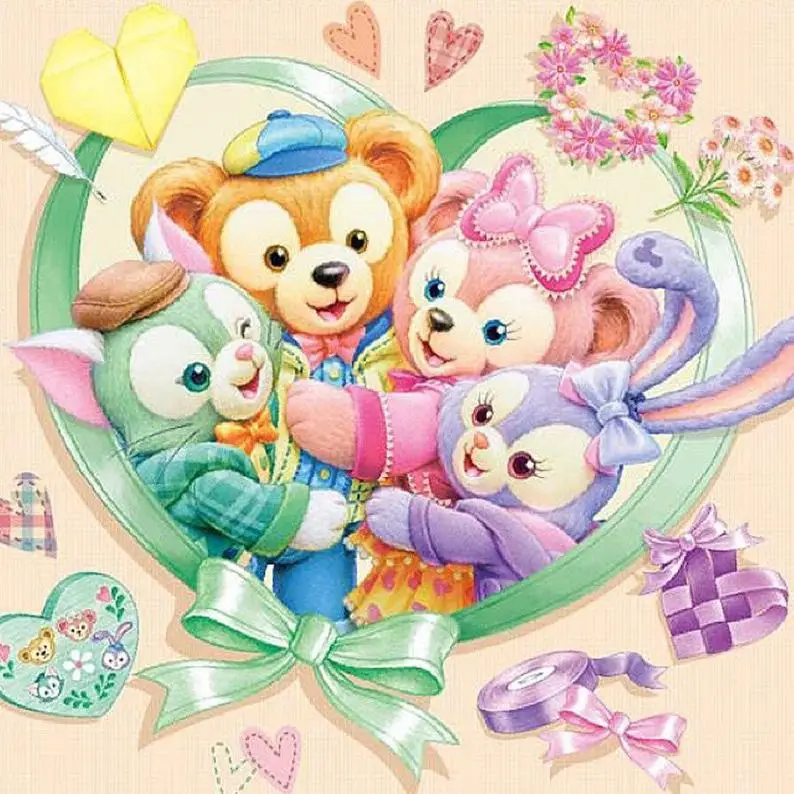 

Медведь Кролик 5D Сделай Сам качественная алмазная живопись вышивка крестиком художественные наборы домашний Декор подарок